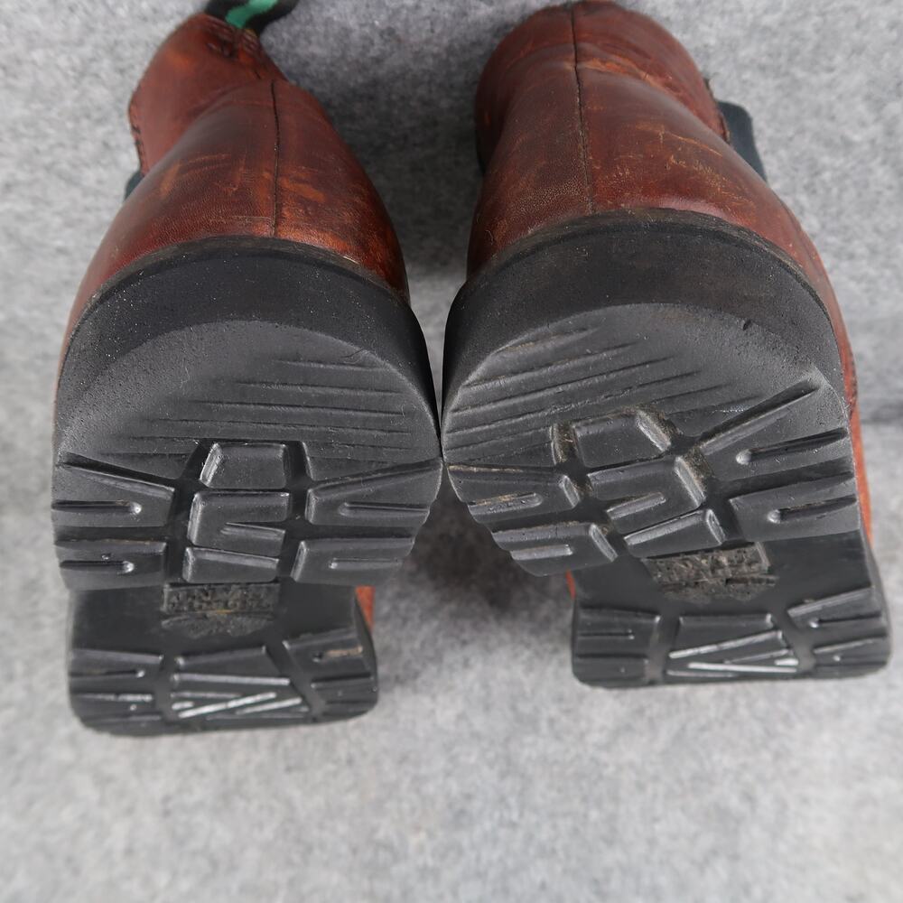 Georgia Giant Shoes Mens 10.5 Romeo Boots Pull On Waterproof Leather Brown Work - Picture 14 of 15